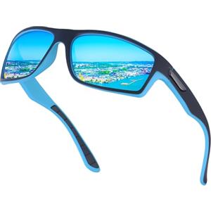 Opssaker Occhiali da Sole Polarizzati per Uomo e Donna - Occhiali Sportivi con Protezione UV400 per Running, Guida, Pesca e Ciclismo