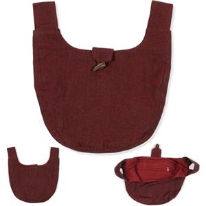 HEMAD Borsa medievale Marsupio Cotone Modello: Egil, rosso scuro, Einheitsgröße