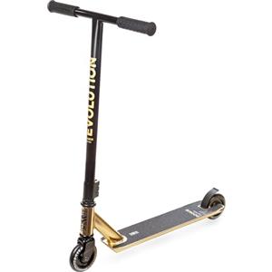 Raven - Monopattino per bambini, adulti - Scooter - Monopattino - Per imparare acrobazie allo skatepark - Ruote in PU da 100 mm, cuscinetti ABEC-9 - Evolution Rookie Gold, 100 mm