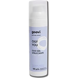 Goovi, Oily You, Olio Gel Struccante, Ideale per Tutti i Tipi di Pelle, Deterge e Strucca per Affinità, Azione Idratante, 75 ml
