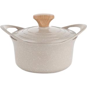 FLORINA Pentola Induzione in Alluminio OSLO (2,8 l) I 20 cm di Diametro I Rivestimento Antiaderente in Ceramica I Manico Ergonomico | Pentola Adatta per Piani Cottura a Induzione, a Gas e Elettrici