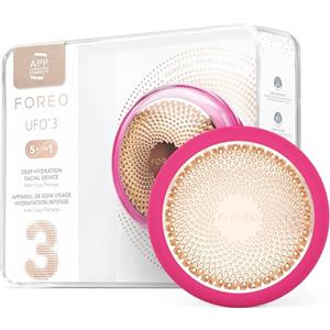 FOREO Ufo 3, Dispositivo per Idratazione Profonda del Viso, Trattamento Maschera Viso Antirughe 5 in 1, Terapia a Luce Rossa, Termoterapia, Crioterapia, Massaggio T-Sonic, Fuchsia