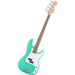 Fender Squier by Fender Debut Collection Precision Bass, Tastiera in Laurel, Battipenna Bianco, Seafoam Green