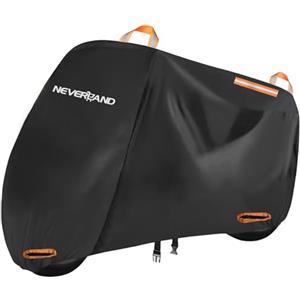 NEVERLAND Telo di Copertura Impermeabile per Moto, Telo Moto da Esterno Interno, 245 x 105 x 125 cm Tessuto Oxford 210D Telo Coprimoto Universale per Scooter Motorino Motocicletta Motocross (XL)