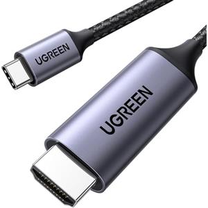 UGREEN Cavo USB C a HDMI 4K@60Hz UHD USB 3.0 Adattatore Tipo C Trasmissione Unidirezionale Compatible con iPhone 17 Pro Max Air Mac mini M4/M4 Pro Air MacBook M4 Pro Max iPad Pro Air Galaxy S25 (1M)