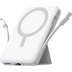 Azmuth Power Bank, per Magsafe Powerbank iPhone 10000mAh, Caricatore Portatile Magnetico Wireless Ricarica Rapida con Display LED Batteria Esterna per iPhone 17/16/15/14/13/12/Pro/Pro Max