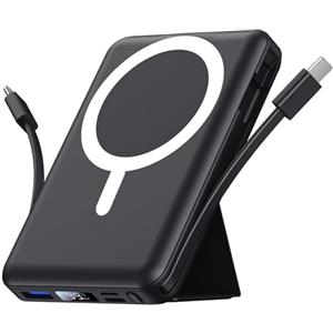 Azmuth Power Bank, per Magsafe Powerbank iPhone 10000mAh, Caricatore Portatile Magnetico Wireless Ricarica Rapida con Display LED Batteria Esterna per iPhone 17/16/15/14/13/12/Pro/Pro Max