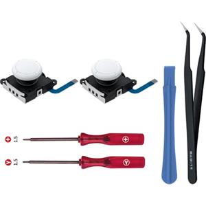 Wigearss 3D Sostituzione Joystick Analogico, Analog Stick e Kit di Strumenti di Riparazione per Nintendo Switch/Switch OLED Joy-con Controller/Switch Lite Controller