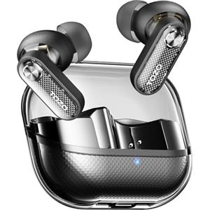 TOZO Crystal Pods Cuffie Bluetooth 5.4 con Ibrido ANC Chiamata IA ENC ORIGX 2.0 Acustica EQ Regolazione 35 Ore Riproduzione Gioco Modalità Ricarica Rapido USB Tipo C IPX5