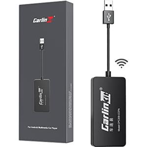 Carlinkit Nuovo adattatore auto CarPlay/Wireless Android senza fili per radio Android aftermarket versione 4.4+, necessità di installare APK su auto, supporto specchio cablato/IOS 16