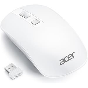 acer Mouse wireless, mouse ottico a 4 pulsanti programmabile a 2,4 GHz 1600 DPI, ambidestro ed ergonomico, connessione o ricevitore USB multi-dispositivo per laptop/computer/telefono/tablet