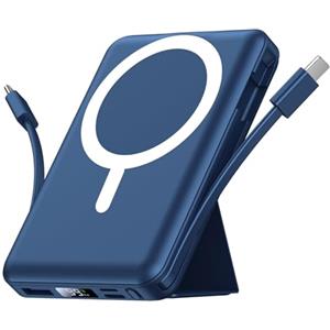 Azmuth Power Bank, per Magsafe Powerbank iPhone 10000mAh, Caricatore Portatile Magnetico Wireless Ricarica Rapida con Display LED Batteria Esterna per iPhone 17/16/15/14/13/12/Pro/Pro Max