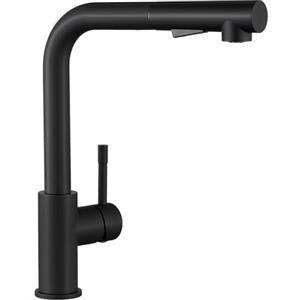 Sofetiy Rubinetto Lavello Cucina Nero, Rubinetto Cucina Con Doccetta Estraibile, Miscelatore Cucina Con Due Tipi Di Getto D'acqua, Rubinetti Cucina In Acciaio Inossidabile, Facile Da Installare