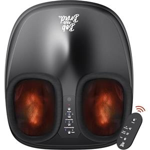 Bob and Brad Lite Massaggiatore Piedi con Calore, Compressione, Shiatsu Massaggiatore Plantare per Fascite Plantare, Massaggiatore Elettrico per Piedi, Regali per Uomini Donne
