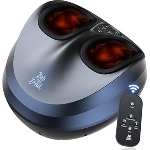 Bob and Brad Massaggiatore per Piedi con Calore, Rolling e Compressione d'aria, Massaggiatore Plantare Shiatsu per Fascite Plantare, Neuropatia, Regali per Uomini Donne