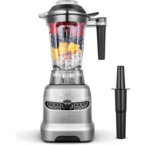 AMZCHEF Frullatore Tritatutto Multifunzione con 8 Velocità Selezionabili, Frullatore Professionale 1800W, Blender 1,85 Litri per Frullati, Smoothie, Tritaghiaccio, Frutta Congelata, Frutta Secca