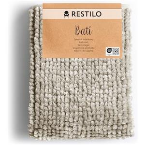RESTILO Tappeto Bagno Antiscivolo 50 x 70 cm Tappetino da bagno super assorbente Beige Bati