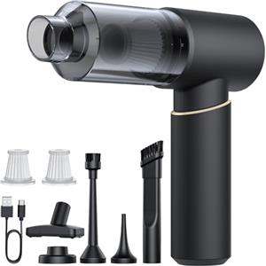 Aidisy Aspirapolvere Auto, 16000Pa Aspirabriciole Senza Fili, Aspirapolvere per Auto110000RPM Aspiratore e Soffiatore con Motore Brushless, Mini Aspirapolvere Senza Fili per Auto Casa Ufficio Peli Domestici