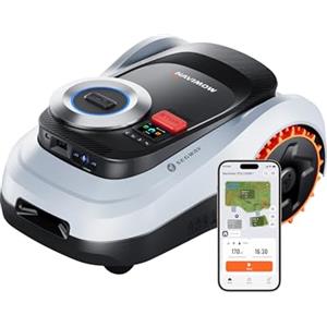 NAVIMOW Segway Navimow i215 LiDAR Robot Tagliaerba Senza Filo Perimetrale per 1500m², Ruote Fuoristrada per Pendenze del 45%, Sistema LiDAR e Sistema a Doppia Visione, Mappatura Automatica con 1 Tocco