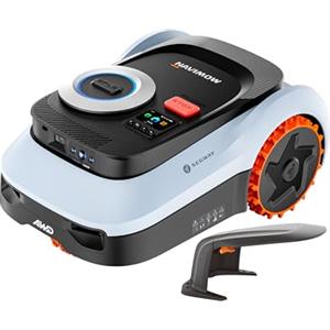NAVIMOW Segway Navimow i210 LiDAR Pro Robot Tagliaerba con Garage M, LiDAR + Visione + Navigazione rete RTK, Xero-Turn AWD, Mappatura automatica, Trazione Integrale per Pendii del 55% (Spedito separatamente)