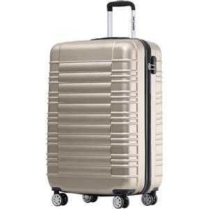 TRVLMORE Trolley Bagaglio a Mano 55x40x20 - Valigia Bagaglio a Mano 55x40x20 - Valigia 10 kg - Valigie Trolley - Valigia Piccola - Trolley da Cabina - Trolley da Viaggio - Champagne