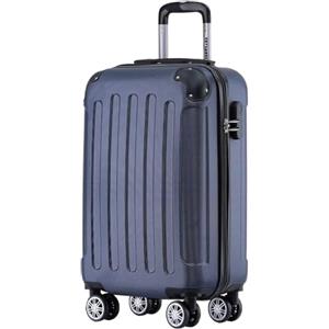 TRVLMORE Trolley Bagaglio a Mano 55x40x20 - Valigia Bagaglio a Mano 55x40x20 - Valigia 10 kg - Valigie Trolley - Valigia Piccola - Trolley da Cabina - Trolley da Viaggio - Blu