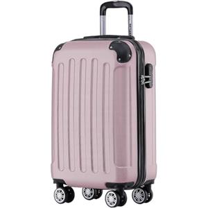 TRVLMORE Trolley Bagaglio a Mano 55x40x20 - Valigia Bagaglio a Mano 55x40x20 - Valigia 10 kg - Valigie Trolley - Valigia Piccola - Trolley da Cabina - Trolley da Viaggio - Rosa