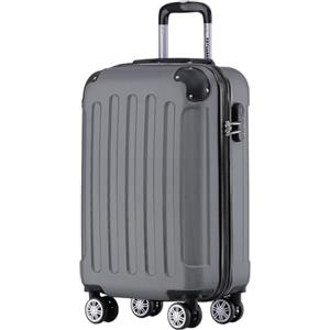 TRVLMORE Trolley Bagaglio a Mano 55x40x20 - Valigia Bagaglio a Mano 55x40x20 - Valigia 10 kg - Valigie Trolley - Valigia Piccola - Trolley da Cabina - Trolley da Viaggio - Grigio