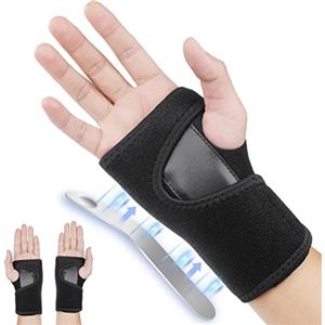 ACWOO Fascia da Polso, Supporto Polso, Tutore Polso per Sollievo dal Dolore Traspirante e Regolabile per Tunnel Carpale, Slogature, Tendinite e Artrite Unisex (Mano Destra)