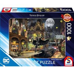 Schmidt Spiele Thomas Kinkade, Batman, Gotham City, 57588 - Puzzle da 1000 pezzi, multicolore