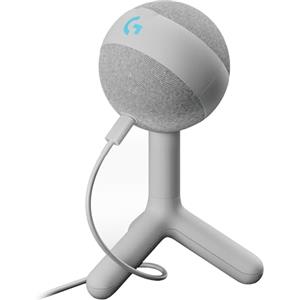 Logitech G Yeti Orb Microfono a Condensatore RGB per Gaming con LIGHTSYNC, Microfono USB per Streaming, Cardioide, Plug and Play USB per PC/Mac, Bianco