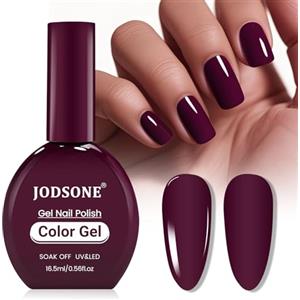 JODSONE 16,5 ml Stesso colore bottiglia gel smalto Borgogna lucido durevole elegante elegante ragazza donna regalo di vacanza