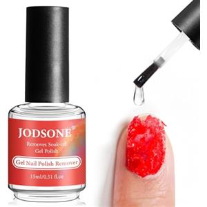JODSONE 15ML Remover Semipermanente Unghie, Lucidare la superficie dell'unghia e applicare il solvente per unghie, Smalto Semipermanente in 3-5 Minuti, Non c'è ammollo o avvolgimento, Rapido e Facile