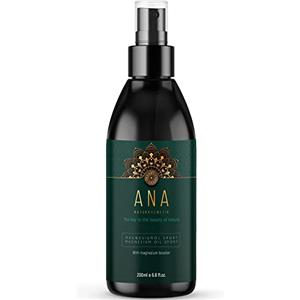 ANA Naturkosmetik Prezzo di introduzione - Olio di aloe vera magnesio biologico - 200 ml - 100% naturale di aloe vera magnesio + semi di canapa + biotina - perfetto per lo sport e il rilassamento muscolare - Made in