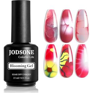 JODSONE Blooming Clear Gel Smalto per unghie 15 ml per distribuire ed effetti acquerelli, design floreale Nail Art Design, U V & LED Cure, Light Up Your Nail Life