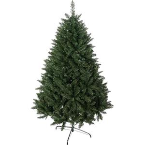 HOMCOM Albero di Natale Artificiale 180cm con 800 Rami e Base in Metallo, Albero di Natale Folto con Apertura Automatica Facile da Montare, Verde
