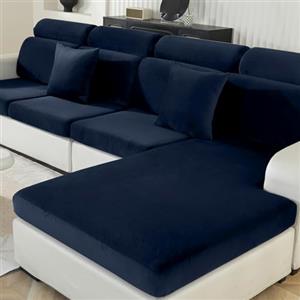 Ystyle Copriseduta Divano Elasticizzato, Universale Copricuscini Divano Velluto Natalizio, Sofa Seat Cover, Copri Seduta Divano, Copridivano Cuscini, Coprisedile Divano (1 Posto, Blu Scuro)