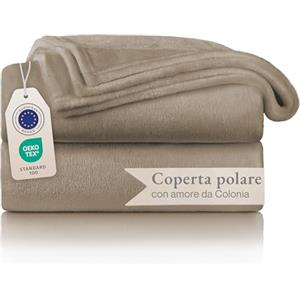 Blumtal Coperta Pile 130x150cm - Coperta Plaid divano super morbida - Coperta Divano certificata OKEO-Tex - talpa