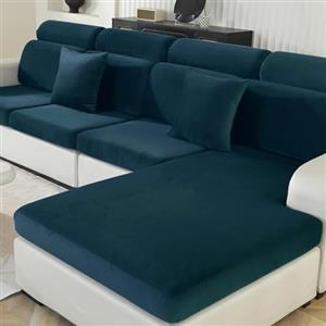 Ystyle Copriseduta Divano Elasticizzato, Universale Copricuscini Divano Velluto Natalizio, Sofa Seat Cover, Copri Seduta Divano, Copridivano Cuscini, Coprisedile Divano (1 Posto, Verde Scuro)