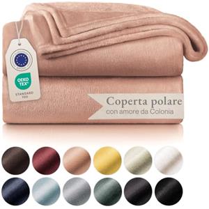 Blumtal Coperta Pile 130x150cm - Coperta Plaid divano super morbida - Coperta Divano certificata OKEO-Tex - plaid singolo pile - in rosa