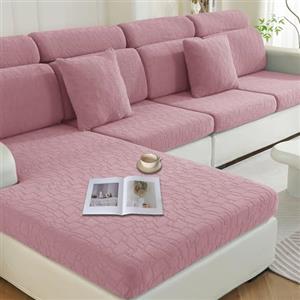 Ystyle Copricuscini Divano Elasticizzato, Copricuscini Per Divani Antigraffio, Copridivano Cuscini Natalizio Separati, Copri Cuscino Divano, Universale Copri Seduta Divano (1 Posto, Rosa)