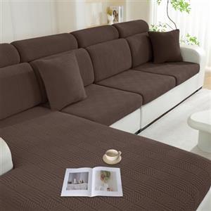 Ystyle Copriseduta Divano Elasticizzato, Copricuscini Divano Universale Lavabile, Soft Copridivano Cuscini Separati Antiscivolo (1 Posto*2, Cammello)