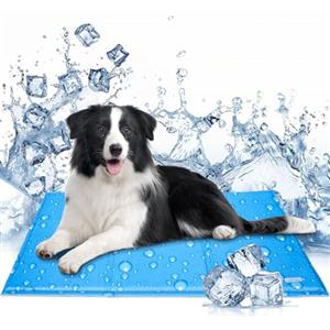 Nobleza Tappetino Refrigerante Cane Grandi, Tappeto Rinfrescante per Cani in Gel Non Tossico, Auto Rinfrescante Lavabile, Cuccia Cane Refrigerante, L, 90x50CM