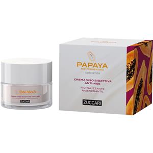 Zuccari Crema Viso Bioattiva Anti-Age 50ml - Rivitalizzante e Rigenerante con Papaya Bio-Fermentata