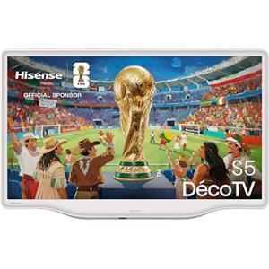 Hisense Smart TV QLED 32" Full HD Dèco TV 32S5Q, 60Hz, Audio Dolby Atmos, HDR10, VIDAA OS con 1000+ APP, Wifi, Game Mode, AirPlay2, Works with Alexa, lativù