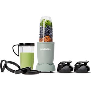 nutribullet Pro 900, Frullatore Elettrico, Tritatutto, Frullatore Smoothie, Frullatore Tritatutto Multifunzione, Potenza 900W, Bicchiere da 700ml e 900ml, Verde oliva, NB910MAJD