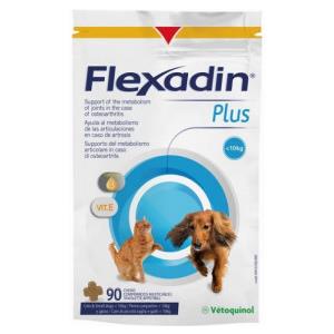 Vetoquinol Flexadin Plus - Integratore per Gatti e Cani di Piccola Taglia (fino a 10 kg) - 30 Compresse Gustose per il Supporto delle Articolazioni