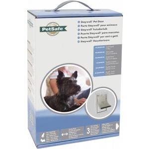 PetSafe Porta per Gatti Staywell in Alluminio Resistente con Sistema di Bloccaggio, Robusta e Isolante - Piccola