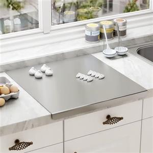 Bordeag Tagliere In Acciaio Inox, Taglieri, Spianatoia In Acciaio Inox Con Bordo D'arresto Piano Di Lavoro Da Cucina Per Cucina, Bar, Ristorante 40 X 30 cm