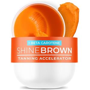 BYROKKO SHINEBROWN BYROKKO Shine Brown Beta Carotene Acceleratore abbronzante crema solare (210 ml), gel abbronzante carota efficace in abbronzatura e all'aperto, potenziatore naturale abbronzante crema solare